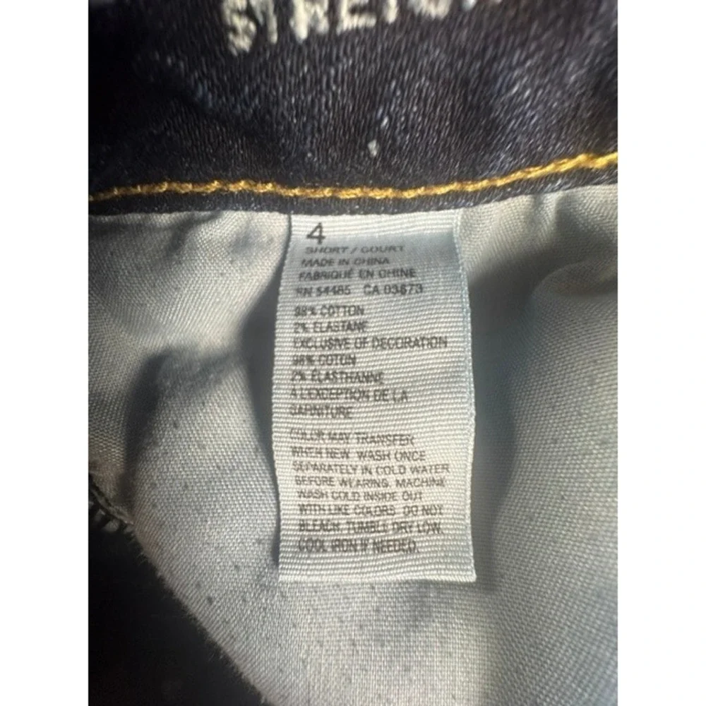 American Eagle Outfitters Jeans Womens 4 Short Flare Dark Wash Low Rise Stretch